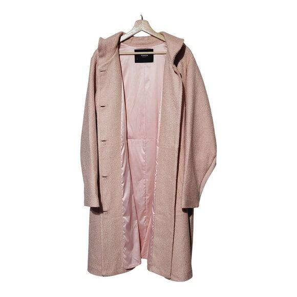 Torrid Wool Blend Shawl Collar Coat Pale Blush Dress Coat Torrid 3X See Measures - Picture 16 of 16